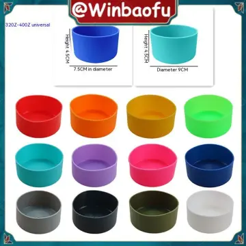 12-24oz 7.5cm Tumbler Boot Silicone Base Cup Universal Non-slip Mat Coaster  Anti-Slip Bottom Sleeve Covers for Water Bottle