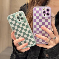 Couples Chessboard Protection TPU Case for IPhone 11 12 13 Pro Max 12 13 Mini 6 6s 7 8 Plus XR X XS Max SE 2020 TPU Shockproof Soft Cover