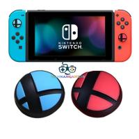 Super Smash Bros Silicone Rubber Soft Analog ThumbStick Grips Caps For Nintendo Switch NS Joy-Con Controller - Blue + Red 1 Pair ซิลิโคนอนาล็อก [จุกยาง] ลายมาริโอสแมช น้ำเงิน + แดง 1คู่