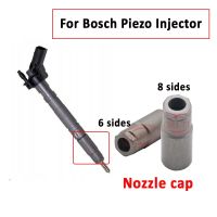 4 Pieces For Bosch Piezo 0445115/116/117 Injection 8 Sides 6 Sides Fuel Injector Nozzle Nut Diesel Injector Nozzle Cap