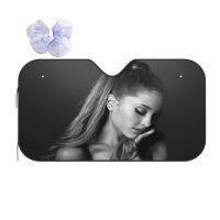 ที่บังแดดนักร้อง Ariana Grande รถพับได้กระจกหน้า70x13 0ซม. แผ่นกรองแสงติดรถยนต์ LZY3721ม่านบังแดด