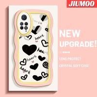 เคส JIUMOO สำหรับ Xiaomi Redmi Note 11 Pro 5G Note 11e Pro,เคสแฟชั่นลายหัวใจดีไซน์ใหม่สีสันสดใสเคสโทรศัพท์แบบใสปลอกซิลิโคนนิ่มเลนส์กล้องถ่ายรูปเคสโปร่งใสป้องกันการกระแทก