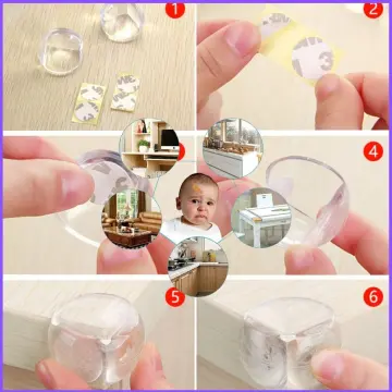 Children's anti-collision Angle transparent soft baby safe table