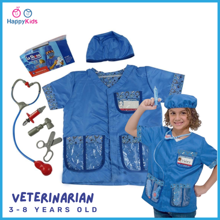 Happy Kids Le Sheng Dress Up Veterinarian Costume for Kids 38 years