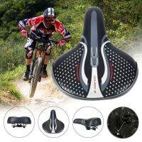 Bicycle Soft Pad Saddle Seat Cushion Sporty Comfortable Extra Wide Big Bum Bike Black  30*27cm Shock Absorption Car Accessories