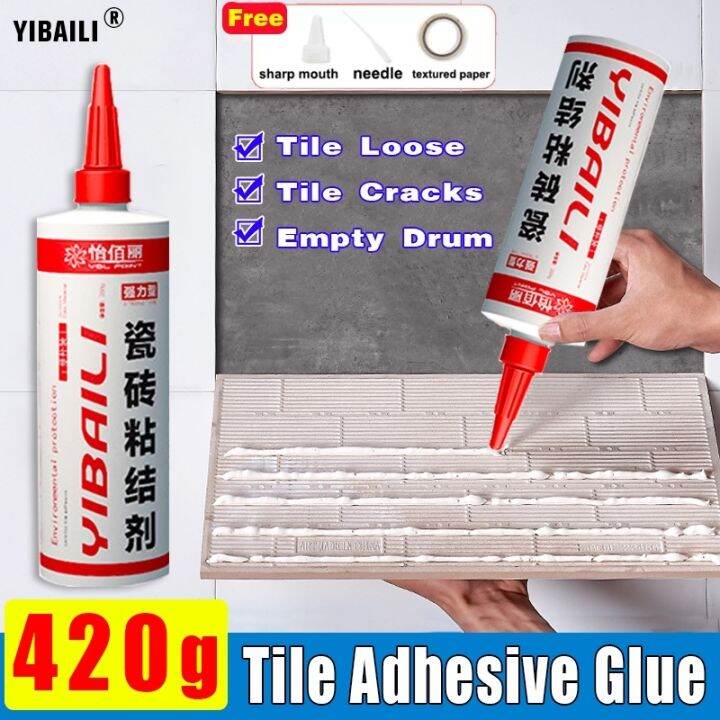 COD Floor Tile Adhesive Repair Silicone sealant 420g Drum tiles Grout Sealant Lazada PH