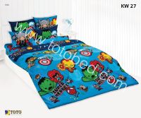 ที่นอนปิคนิคโตโต้ รหัสสินค้า  KW27 อเวนเจอร์ คาวาอี้ AVANGER KAWAII สีฟ้า PICNIC TOTO ขนาด 3.5 ฟุต และ 5 ฟุต  หนา 4 นิ้ว ถอดซักได้ ลิขสิทธิ์แท้