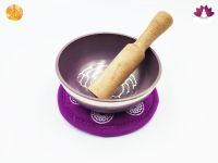 Tibetan Singing Bowl with Mallet and Cushion Pad Meditation Chakra Healing Prayer Yoga Gift Box 9Cm SingingBowl