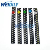 100PCS 1206 SMD White Red Blue Green Yellow 20pcs each Super Bright 1206 SMD LED Diodes Package Kit WATTY Electronics