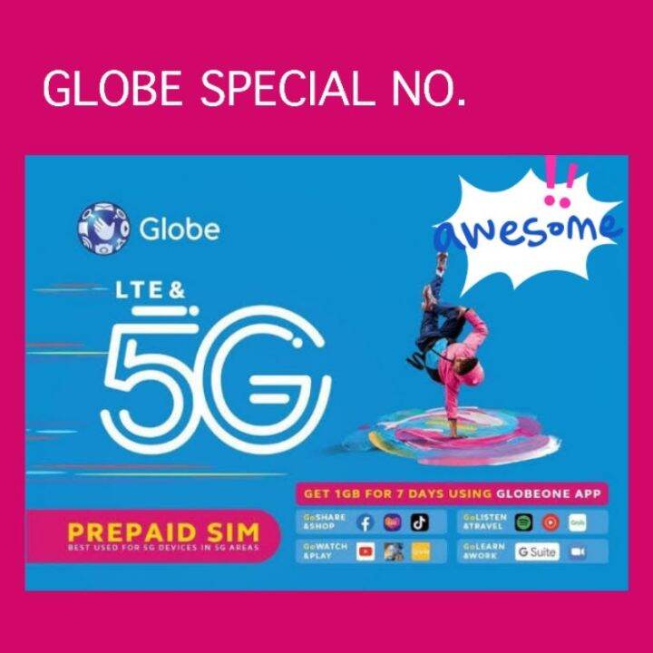 COD GLOBE TM VANITY SIM (5G) SPECIAL NUMBER Lazada PH