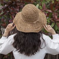 Retro Sun Hat Classic Denim Straw Hat Sunshade Straw Hat Panama Hat Women Large Brim Multifunctional Sunshade Hat Summer Straw Hat Sun Hat Women Wide Brim Hat Women Straw Sun Hat