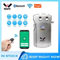 【LZ】 Wafu 019 Smart Lock Sem Fio Wi-Fi Controle Bluetooth Suporte Tuya App Porta Keyless Eletrônica Bloqueio Invisível 433MHz