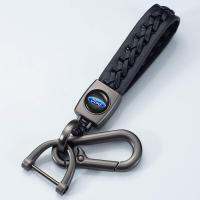 SP บูติกใหม่หนังแกะนุ่มแฟชั่นหนังโลหะโลโก้รถพวงกุญแจ Key Fob สำหรับฟอร์ด