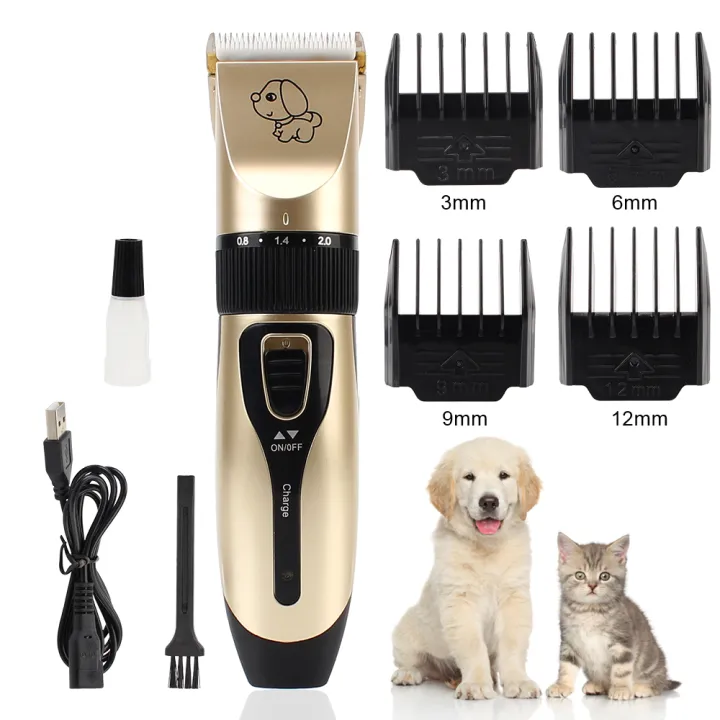 Professional Grooming Kit Rechargeable Haircut Shaver Electrical Pet ...