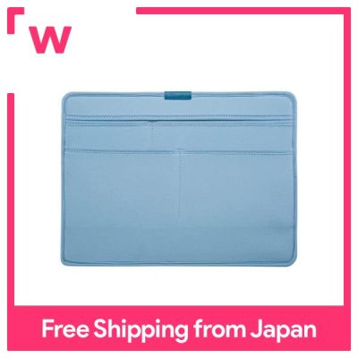 Kutsuwa แฟ้มสีฟ้าอ่อนกระเป๋าเก็บของถุงผ้าแบบกว้าง TA004BL