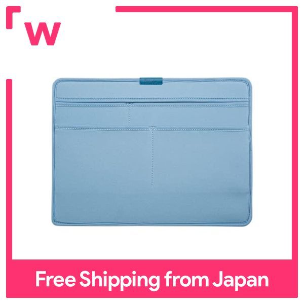 kutsuwa-แฟ้มสีฟ้าอ่อนกระเป๋าเก็บของถุงผ้าแบบกว้าง-ta004bl