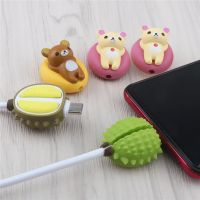 ♦☁☋ Animal Type C Protector Cable Charger Cartoon Organizer Kawaii USB Cable Protector Winder Animal Cute Cable Bite For USB C Cable