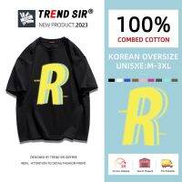 TrendSir ?มาใหม่ ลายเยอะ? เสื้อยืดไซส์ใหญ่ ไม่ยับ ไม่ย้วย เครื่องแต่งกายง่าย สวยหรู ขนาดใหญ่ มี7สี M-3XL