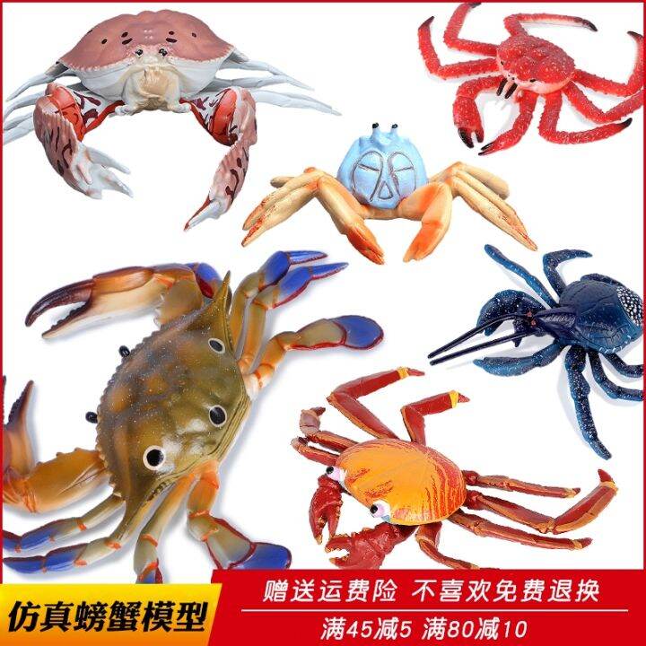 Sea Animal Swimming Crab Crab Model Toy King Crab Coconut Crab Large ...