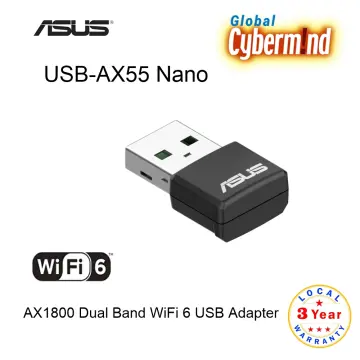 ASUS (USB-AX55 Nano) AX1800 Dual Band WiFi 6 USB Adapter