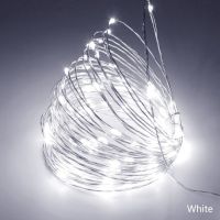 【✲High Quality✲】 sdis shop ไฟสายแบบเทพนิยาย100 Led แสงอาทิตย์สำหรับสวนกลางแจ้งบ้าน Partywarm White/White/Mulit-Color/Blue/Red/Pink