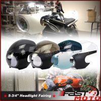 หน้ากากปิดหน้า3/4สำหรับ Sportster 883 1200 XL883 Dyna Chopper Cafe Racer BMW Headlamp กระจกบังลม