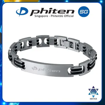 Phiten Digital Camo Titanium Bracelet Night 6Inch  Amazonin Jewellery