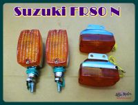 SUZUKI FR80N "FRONT" &amp; "REAR" TURN SIGNAL SET (4 PCS.) #ไฟเลี้ยว หน้าหลัง ครบชุด 4 ดวง สินค้าคุณภาพดี