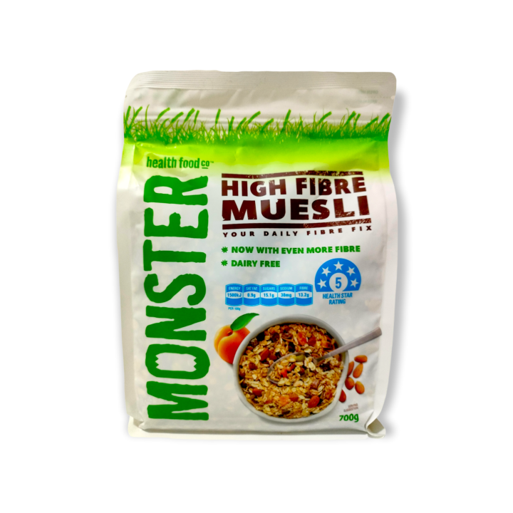 (Australia) Monster Health Food Co. High Fiber Muesli. 700 grams