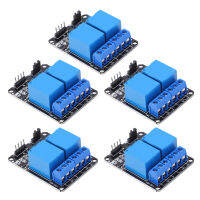 5ชิ้น2ช่องโมดูลรีเลย์ Optocoupler แยก ABS PLC รีเลย์สนับสนุน