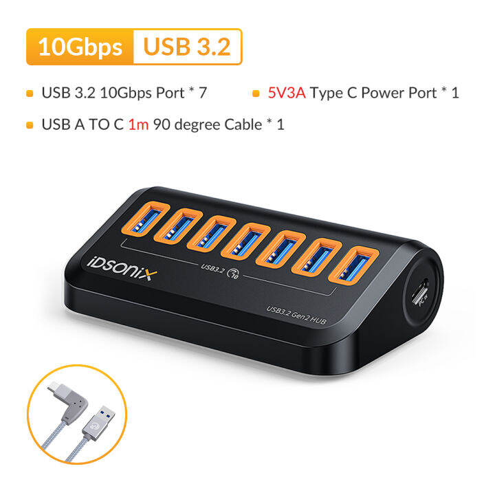 idsonix-ฮับตัวแยก-usb-usb-3-2-10gbps-type-c-อะแดปเตอร์หลายพอร์ต-usb-ฮับแท่นวางมือถือ3-0สำหรับฮับ-pc-แล็ปท็อปแมคบุ๊คพื้นผิว