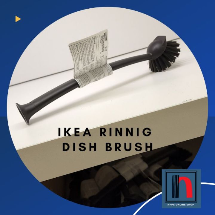 RINNIG Dish brush, gray - IKEA