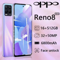 มือถือของแท้ OPP0 Reno8 128GB ROM + 8GB RAM 5G ซิมการ์ด 100% ยี่ห้อใหม่ มือถือราคาถูก 6.1 นิ้วเกมโทรศัพท์ราคาต่ำสุดโทรศัพท์มือถือ โทรศัพท์ราคาถูก COD