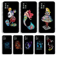 [Beike electronic] Disney Princess มหัศจรรย์สำหรับ Samsung A73 A72 A71 A53 A52 A51 A41 A33 A32 A31 A22 A21S A13 A12 A03S A02 5G สีดำโทรศัพท์กรณี