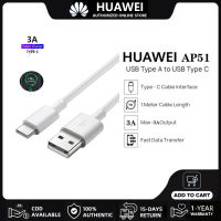 สายชาร์จ Huawei 1M Cables สายชาร์ทเร็วหัวเว่ย ของแท้ 3A Type C สายข้อมูลการชาร์จอย่างรวดเร็ว สำหรับ P40 P30 P20 Pro Mate 40 30 Mate 20 Pro Honor 10 20