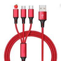 （A LOVABLE）3 In 1สำหรับ iPhone USB Android สายชาร์จ Micro-C (ไม่รองรับ Samsung)