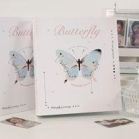 Photo Storage Albums Butterfly A5 Binder Collect Book Journal Diary Korea Kpop Photocard Holder Idol Star Photo Album Home