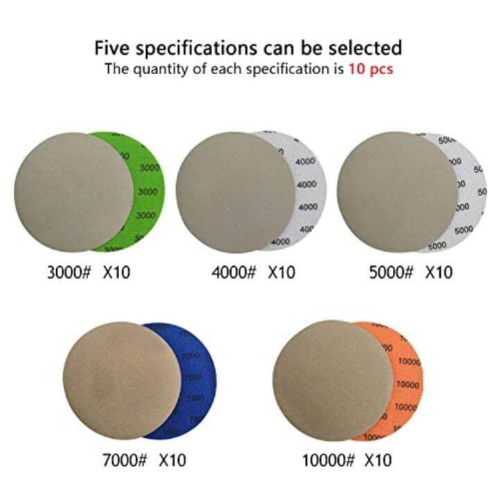 50pcs-sanding-disc-5-inch-hook-amp-loop-sandpaper-3000-10000-grit-wet-dry-sand-paper-for-orbital-sander-auto-wood-metal-polishing-cleaning-tools