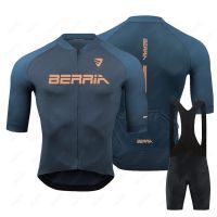 2023 BERRIA Cycling Jersey Set Short Sleeve for Men Anti-UV Bike Sportswear Sets Summer Maillot Ciclismo Hombre Bicycle Clothing