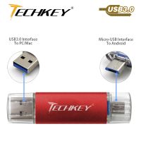 new TECHKEY OTG usb 3.0 32gb usb flash drive 3.0 64gb pen drive 16gb memoria cel usb stick pendrive gift for samsung mobile