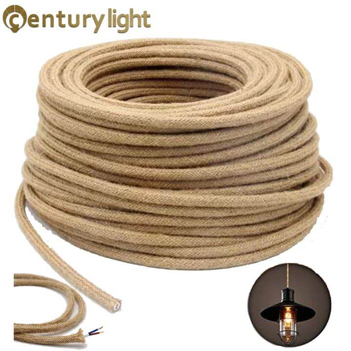 2-core-0-75mm-vintage-hemp-rope-light-copper-cord-hemp-braided-flexible-cable-electrical-wire-for-retro-lights