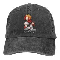 Couple Version The Promise Neverland Emma Ray And Norman Adjustable Caps Presents