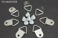 ┋▦  100pcs Silver D-Ring Hanging Picture Frame Hook Painting Mirror Hanger  amp; Screw