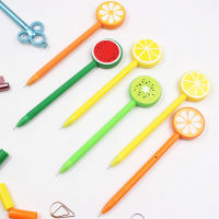 24 Pcs Watermelon Kiwi Lemon Gel Pens Stationery Students Fruit Neutral Pen Office Supplies Wholesale