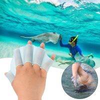 bjh✎✺✑  Frog Type Silicone Hand Fins Training Swim Diving Flippers Webbed Paddle Gloves for Kid Aldult