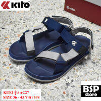 จัดส่งฟรี** รองเท้ารัดส้น  kito รุ่น Flow TwoTone AC27 สีกรม ใส่ได้ทั้งชาย หญิง size 36-43 [ของแท้ 100%]