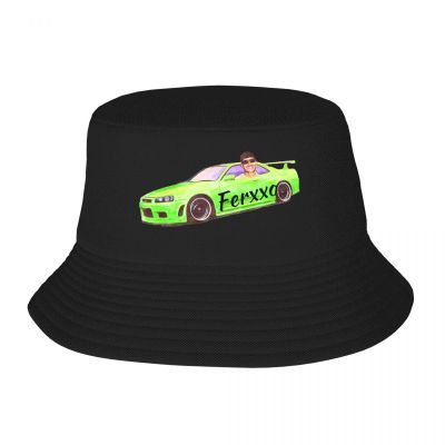 Feid Ferxxo หมวกถังน้ำล้างรถสุดเท่สำหรับผู้ชายหมวกพกพาแนววินเทจสำหรับผู้หญิงกลางแจ้งฤดูร้อน