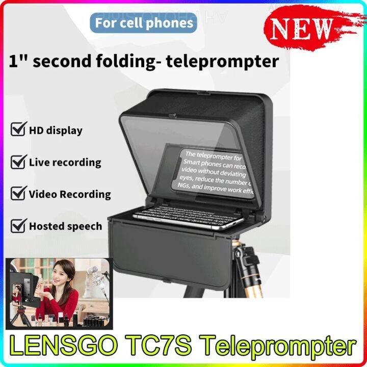 LENSGO TC7S Teleprompter Portable Inscriber Mobile Teleprompter For