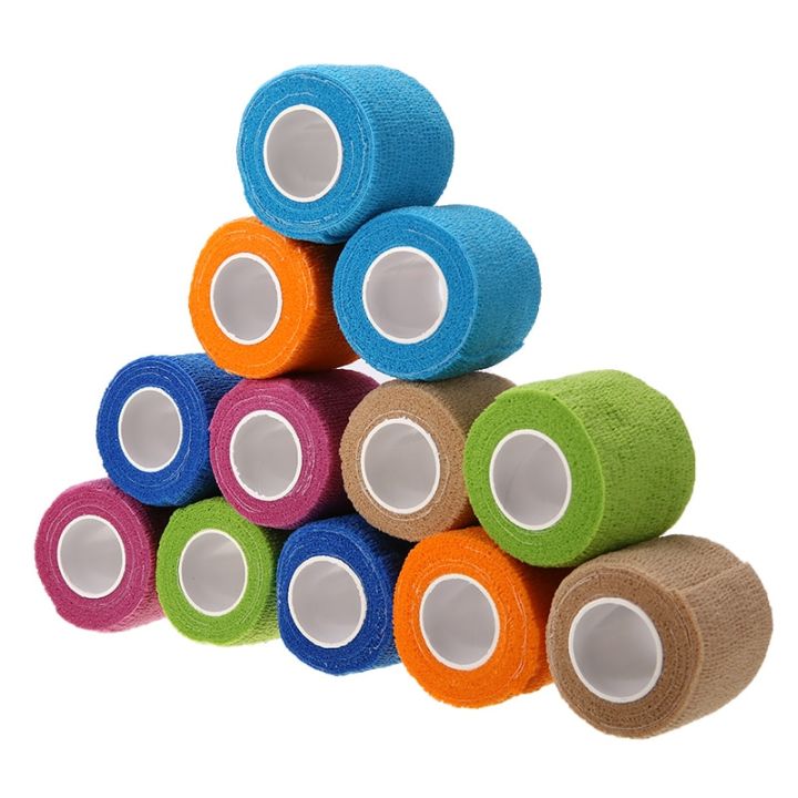 12pcs-5cm-4-5m-self-adhesive-elastic-bandage-rolls-breathable-sport-wrap-tape-waterproof-finger-ankle-shoulder-support-safety