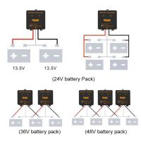 เครื่องปรับสมดุลแบตเตอรี่ให้เท่ากันสำหรับปรับสมดุลแบตเตอรี่เจล24V/48V สำหรับระบบแบตเตอรี่ตะกั่วกรดซีรีย์เครื่องควบคุมการชาร์จที่เชื่อมต่อแบบขนาน